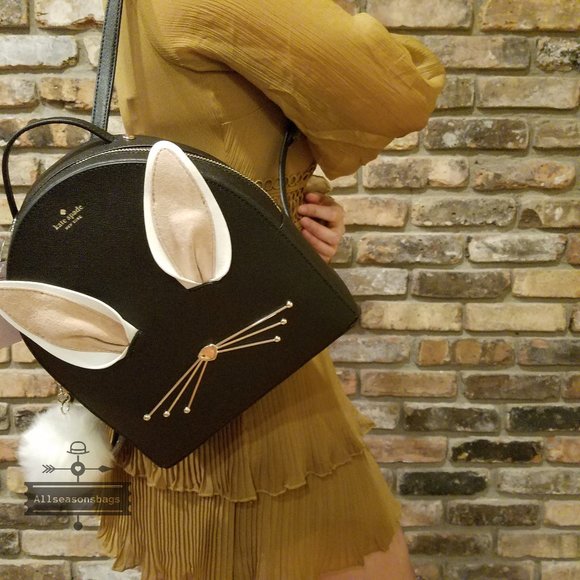 kate spade Handbags - Kate spade Rabbit SAMMI hop to it BACKPACK black